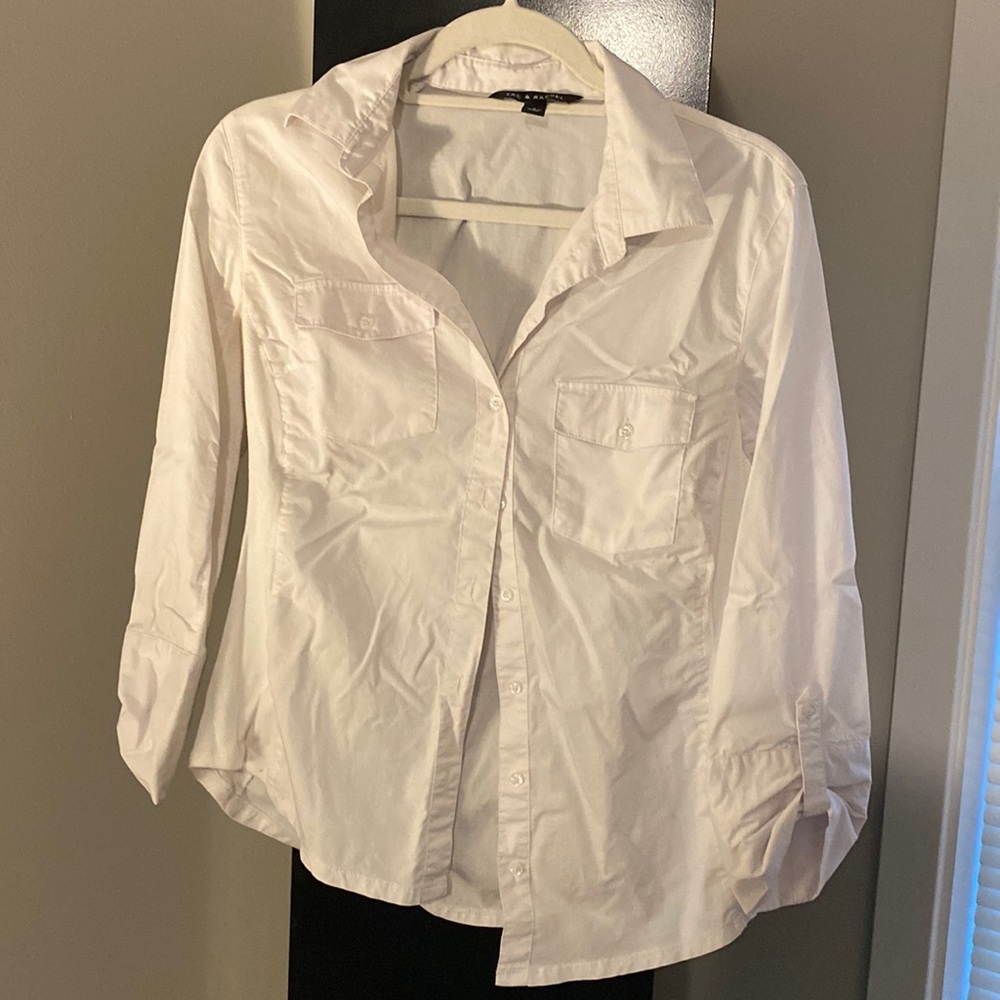 Crisp white dress shirt
